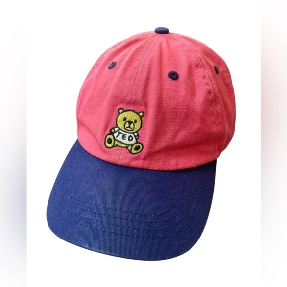 Teddy Fresh Hat Hot Pink Blue Original Dad Cap Ted Unisex Logo Bear Strapback - Picture 1 of 5